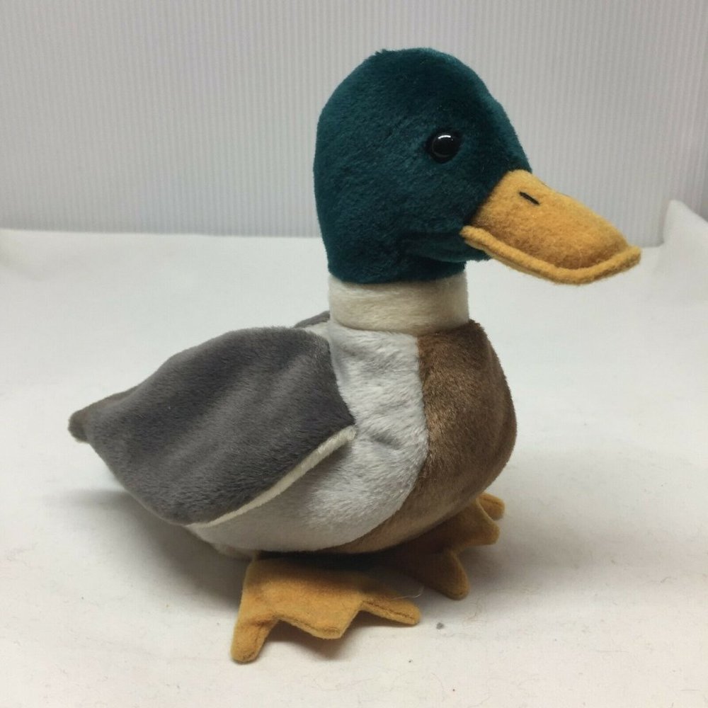 Ty Beanie Baby Jake Duck Mallard Drake Plush Stuffed Animal W Tag April 16 1997